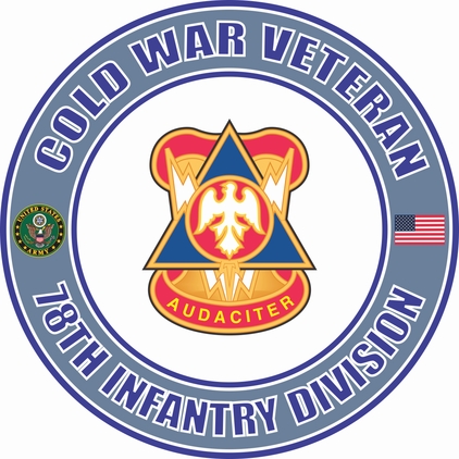 U.S. Army Cold War 78th Division Unit Crest Veteran Decal