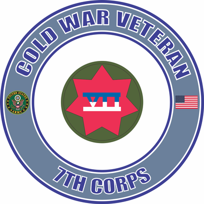 U.S. Army Cold War 7th Corps Veteran Decal