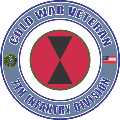 U.S. Army Cold War 7th Infantry Division Veteran Decal
