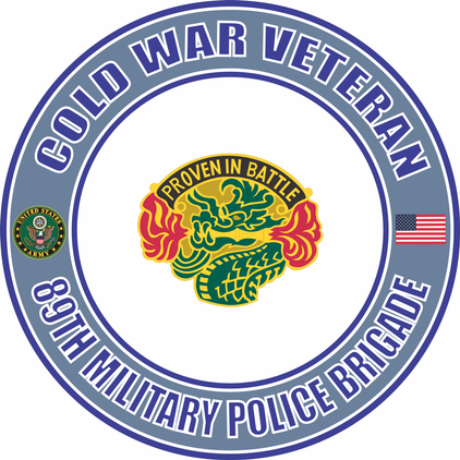 U.S. Army Cold War 89th Military Police Brigade Unit Crest Veteran Decal