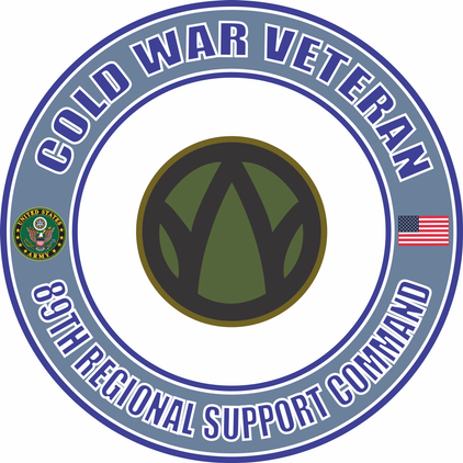 U.S. Army Cold War 89th Regional Support Command Veteran Decal