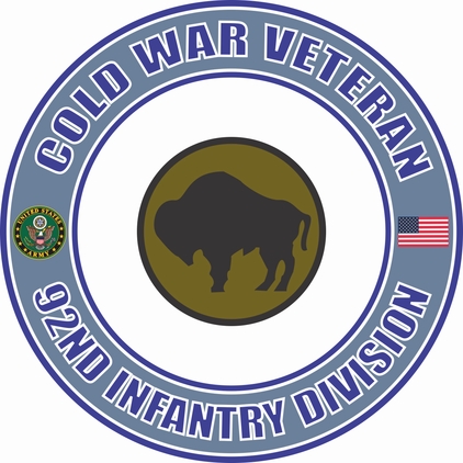 U.S. Army Cold War 92nd Infantry Veteran Decal