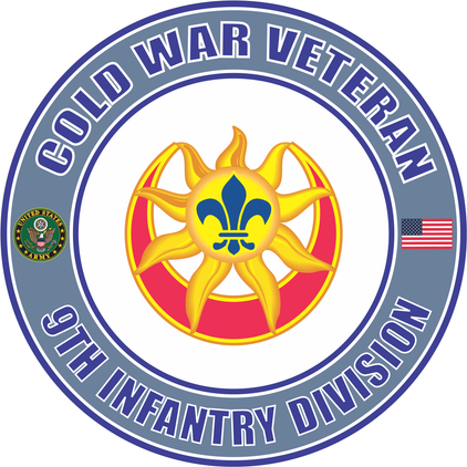 U.S. Army Cold War 9th Infantry Division Unit Crest Veteran Decal