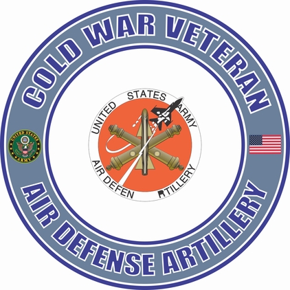 U.S. Army Cold War Air Defense Artillery Seal Veteran Decal