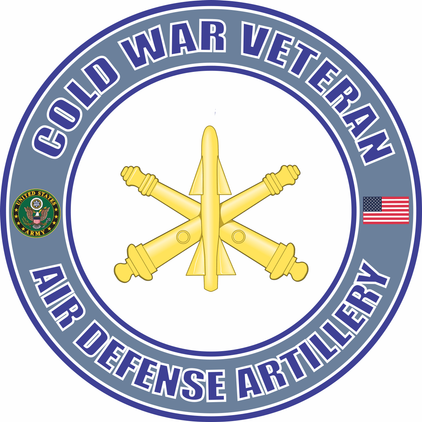 U.S. Army Cold War Air Defense Artillery Veteran Decal