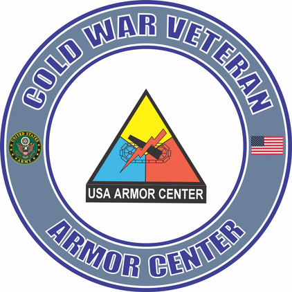 U.S. Army Cold War Armor Center Crest Veteran Decal