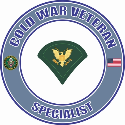 U.S. Army Cold War Army Specialist Veteran Decal