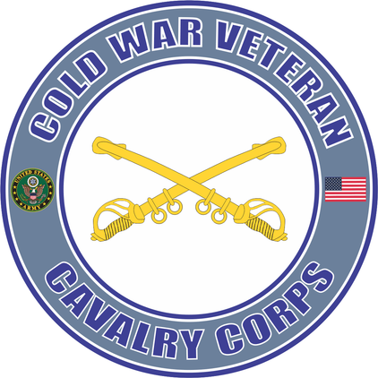 U.S. Army Cold War Cavalry Veteran Decal