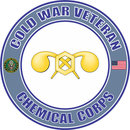 U.S. Army Cold War Chemical Corps Veteran Decal