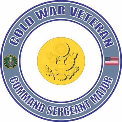 U.S. Army Cold War Command Sergeant Major Veteran Decal