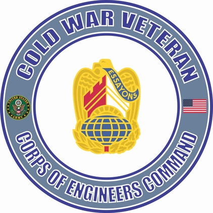 U.S. Army Cold War Corps of Engineers Command Unit Crest Veteran Decal