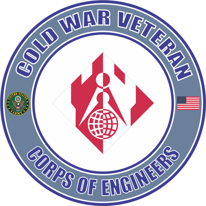 U.S. Army Cold War Corps of Engineers Command Veteran Decal