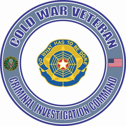 U.S. Army Cold War Criminal Investigation Command Unit Crest Veteran Decal