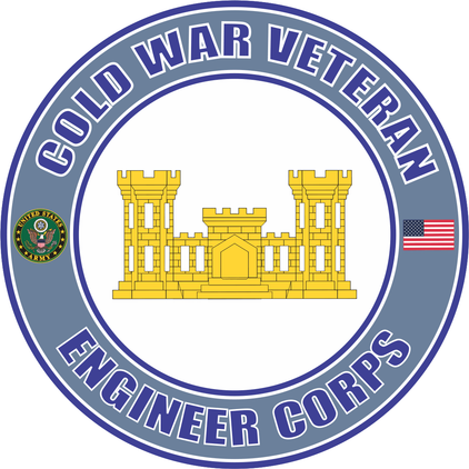 U.S. Army Cold War Engineer Corps Veteran Decal