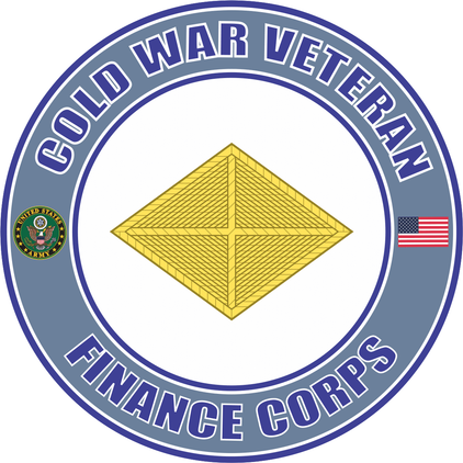 U.S. Army Cold War Finance Corps Veteran Decal