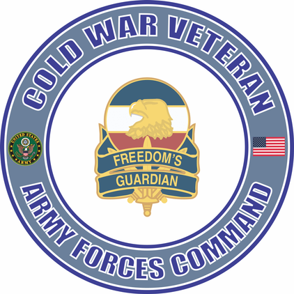 U.S. Army Cold War Forces Command Unit Crest Veteran Decal