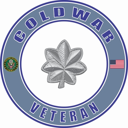 U.S. Army Cold War Lieutenant Colonel Rank Insignia Veteran Decal