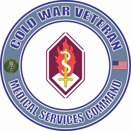 U.S. Army Cold War Medical Services Command Veteran Decal