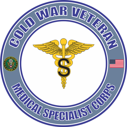 U.S. Army Cold War Medical Specialist Corps Veteran Decal