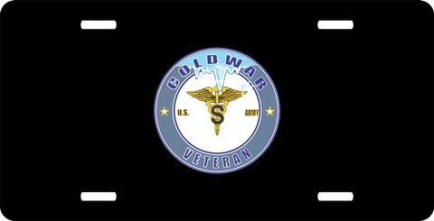 U.S. Army Cold War Medical Specialist Corps Veteran License Plate