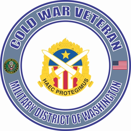 U.S. Army Cold War Military District of Washington Unit Crest Veteran Decal
