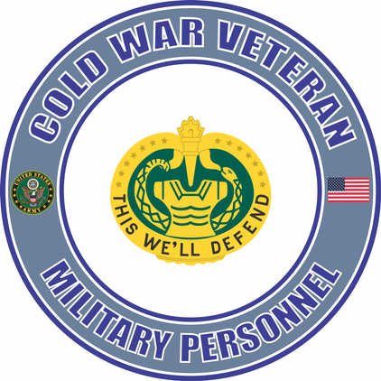 U.S. Army Cold War Military Personnel Unit Crest Veteran Decal