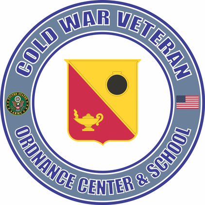 U.S. Army Cold War Ordnance Center and School Unit Crest Veteran Decal