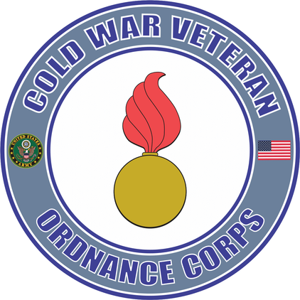 U.S. Army Cold War Ordnance Corps Color Veteran Decal