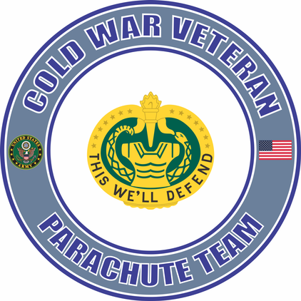 U.S. Army Cold War Parachute Team Unit Crest Veteran Decal