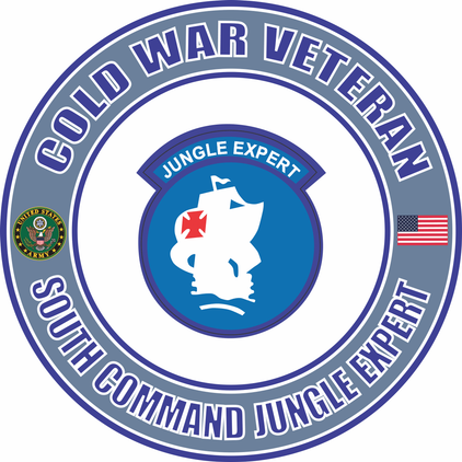 U.S. Army Cold War South Command Jungle Expert Veteran Decal