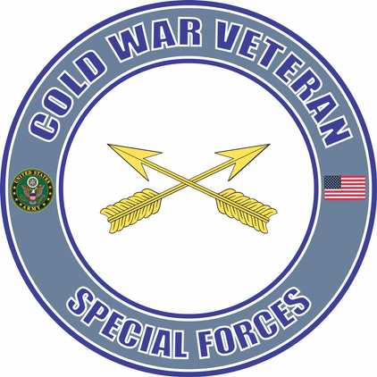 U.S. Army Cold War Special Forces Veteran Decal