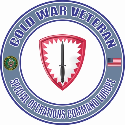 U.S. Army Cold War Special Operations Command Europe Veteran Decal