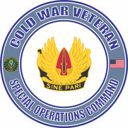 U.S. Army Cold War Special Operations Command Unit Crest Veteran Decal