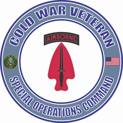U.S. Army Cold War Special Operations Command Veteran Decal