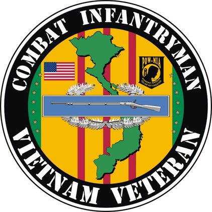 U.S. Army Combat Infantry Badge Vietnam Veteran Decal Sticker
