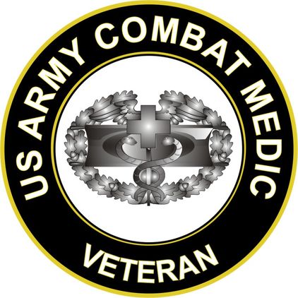 U.S. Army Combat Medic Veteran Sticker Decal