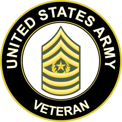 U.S. Army Command Sergeant Major Veteran Sticker Decal
