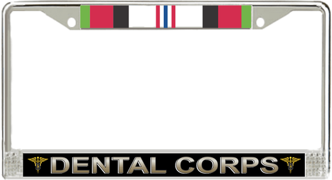 U.S. Army Dental Corps Afghanistan Veteran License Plate Frame