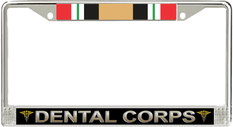 U.S. Army Dental Corps Iraq Veteran License Plate Frame