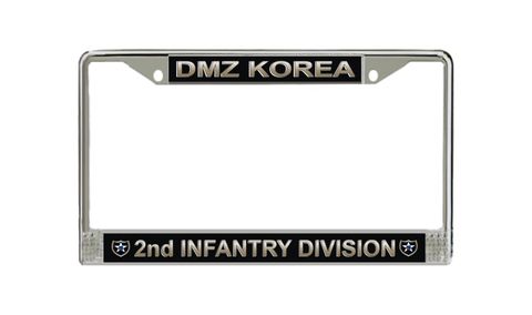 U.S. Army DMZ Korea 2nd Infantry Division License Plate Frame