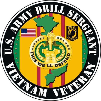 U.S. Army Drill Sergeant Vietnam Veteran Decal Sticker