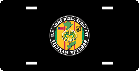 U.S. Army Drill Sergeant Vietnam Veteran License Plate