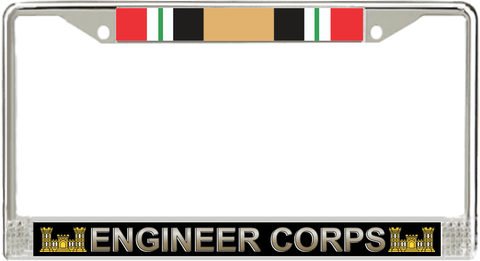 U.S. Army Engineer Corps Iraq Veteran License Plate Frame