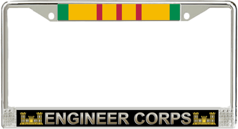 U.S. Army Engineer Corps Vietnam Veteran License Plate Frame