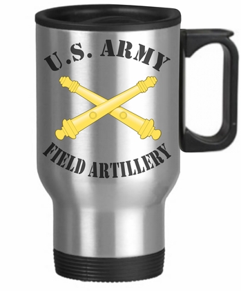 U.S. Army Field Artillery 14 oz Stainless Steel Travel Mug