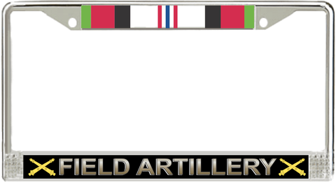U.S. Army Field Artillery Afghanistan Veteran License Plate Frame