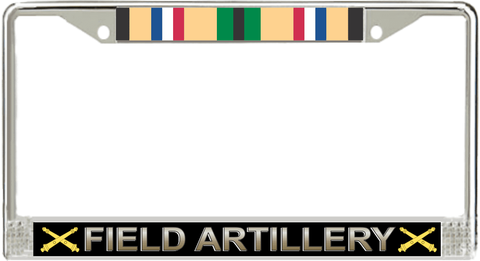 U.S. Army Field Artillery Gulf War Veteran License Plate Frame