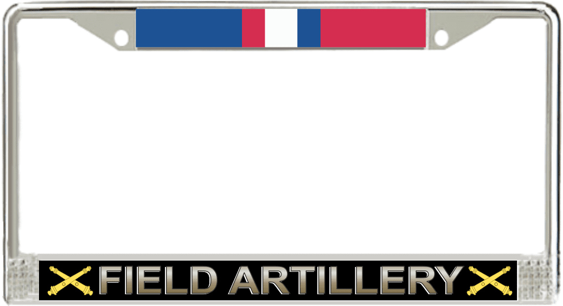 U.S. Army Field Artillery Kosovo Veteran License Plate Frame