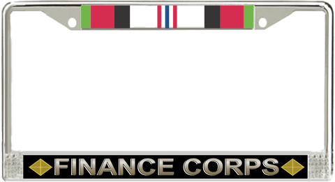 U.S. Army Finance Corps Afghanistan Veteran License Plate Frame