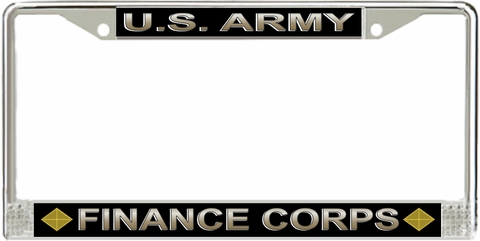 U.S. Army Finance Corps License Plate Frame